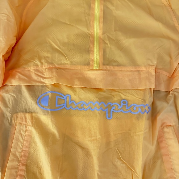 Vintage Men’s Champion Reflective Windbreaker Anorak Jacket, size Large - Picture 7 of 8